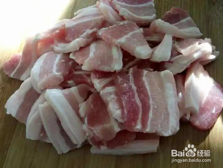 小松菜炒五花肉