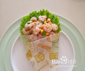 花束虾仁沙拉