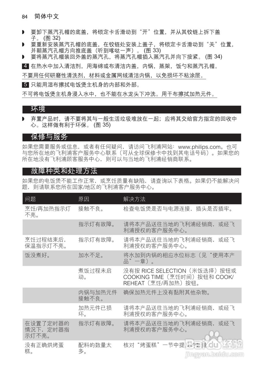 PHILIPS HD4755/HD4751电饭煲说明书:[5]