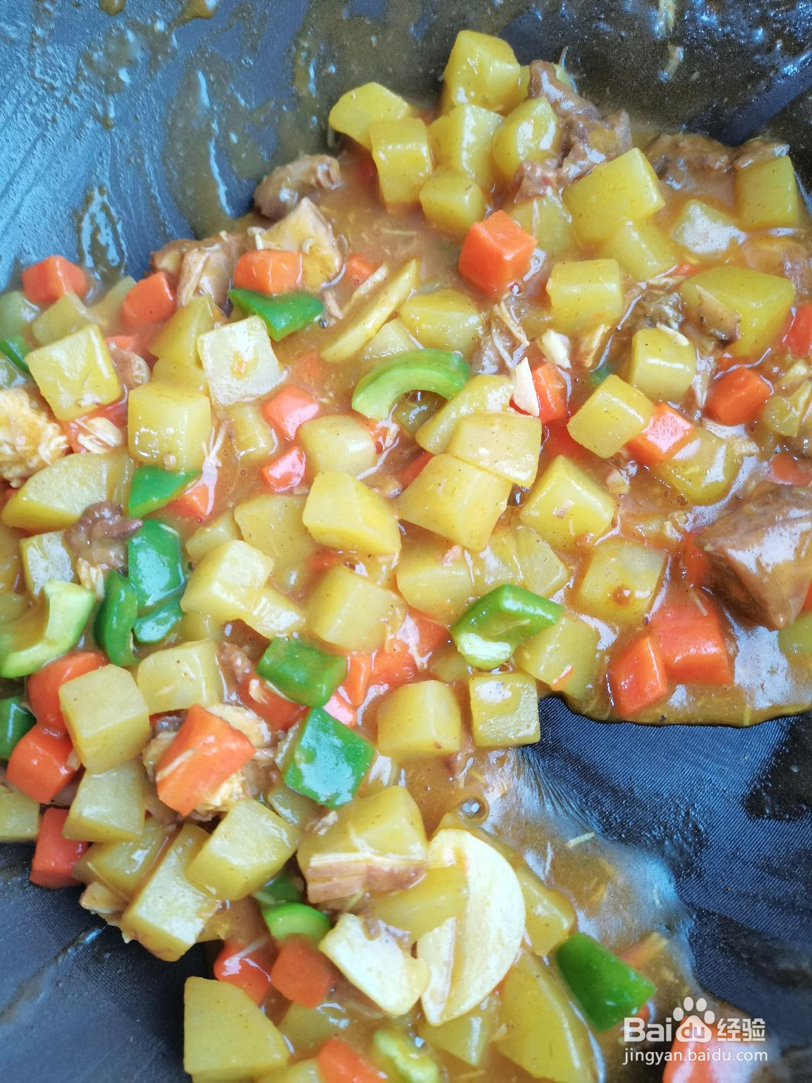 零厨艺咖喱土豆饭的做法