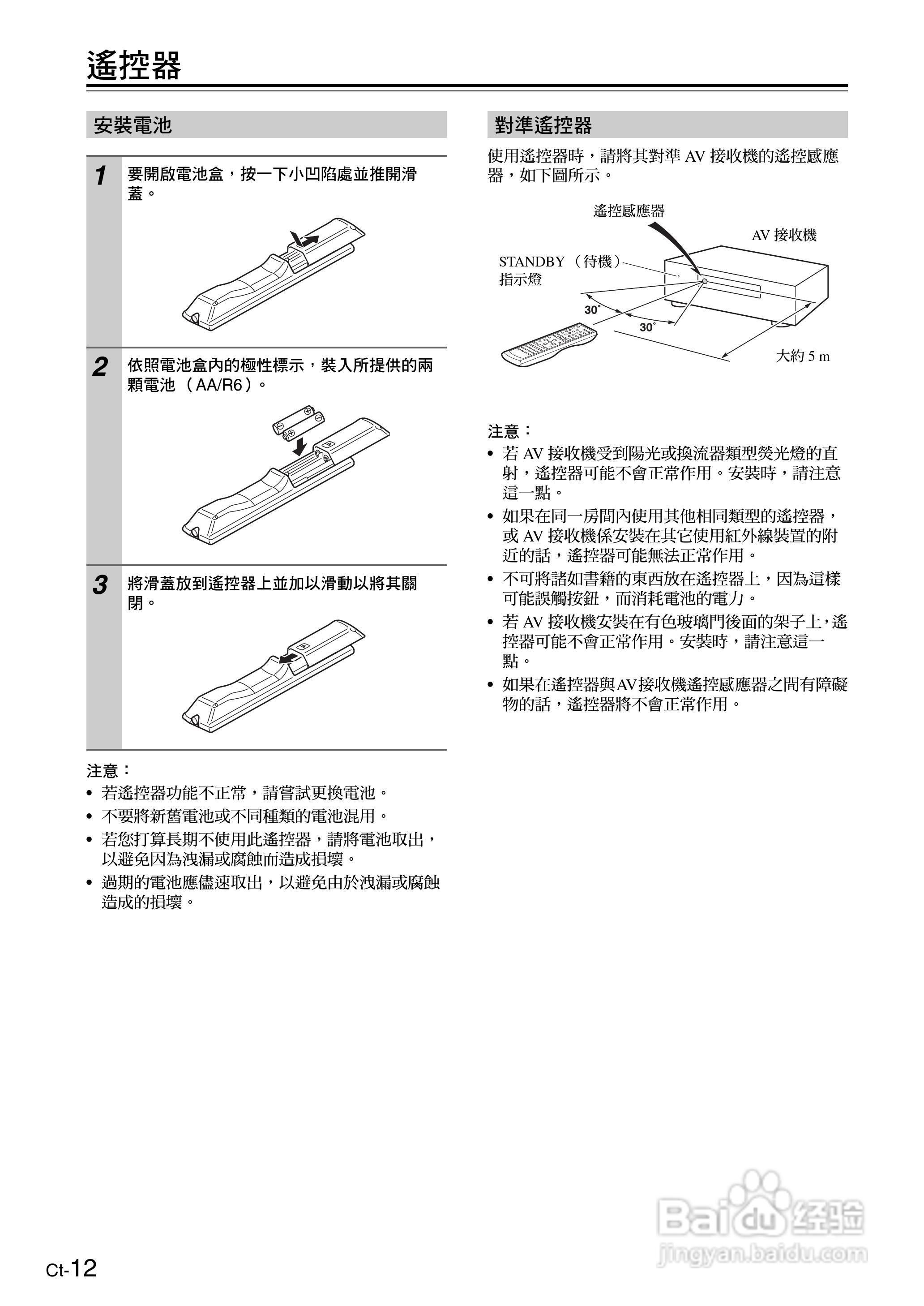 安桥TX-SR605型影音扩大机使用说明书:[2]