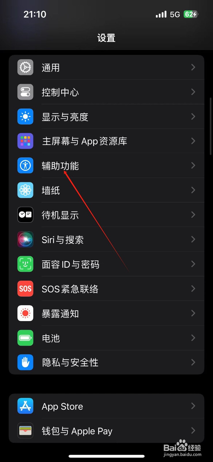 苹果手机怎么设置黑白屏幕