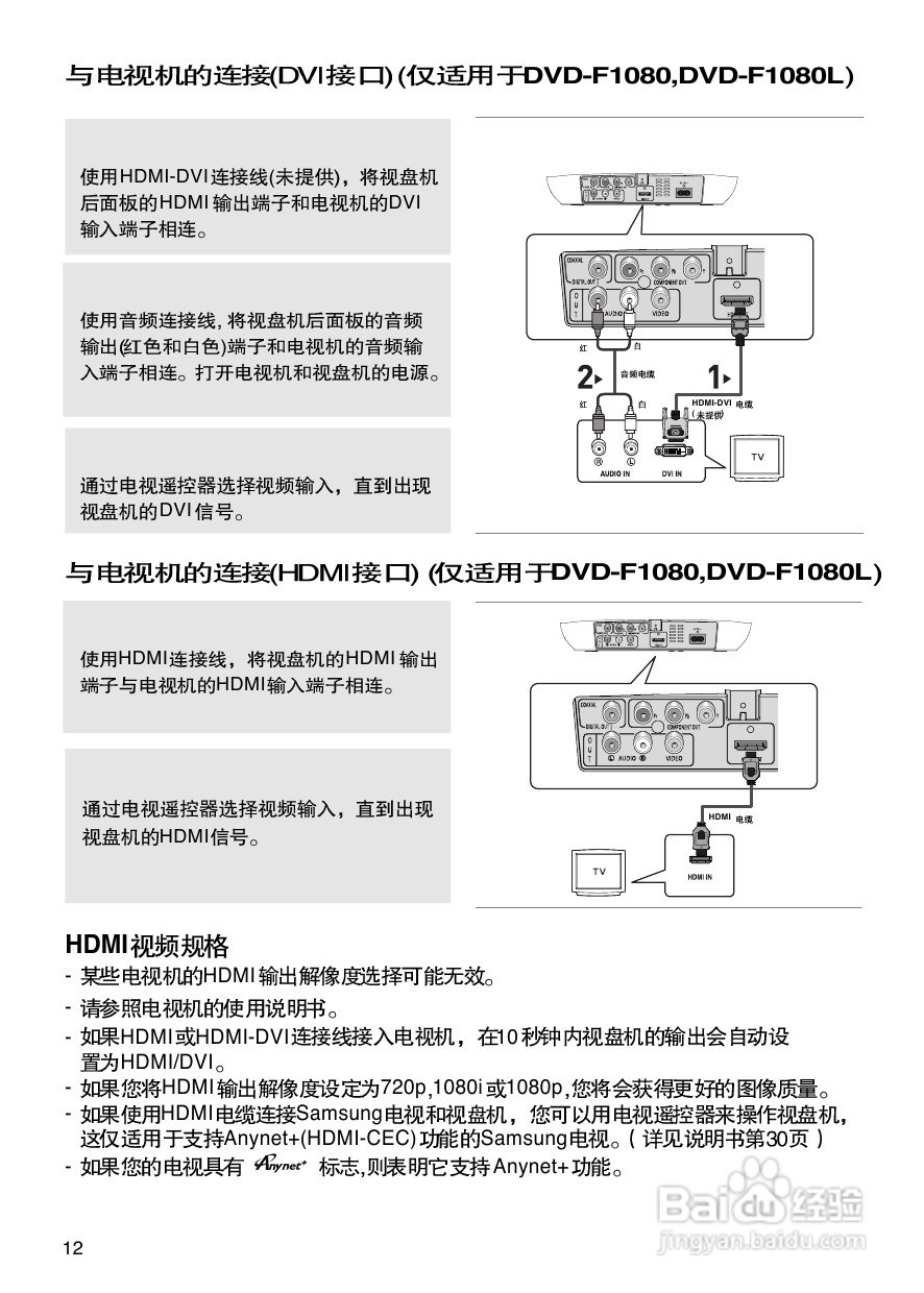 三星DVD-F1080使用说明书:[1]