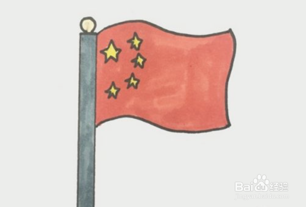 旗杆作画详图#校园分享#