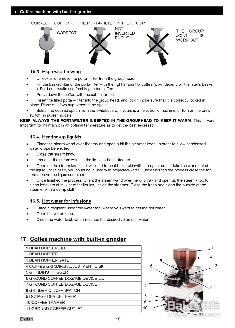 Elegance典雅系列咖啡机操作使用说明书:[2]