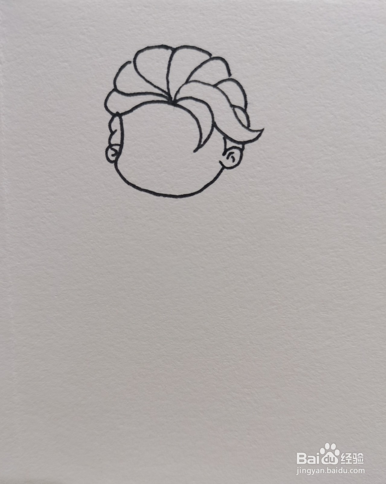 怎样画简笔画——爱莎公主
