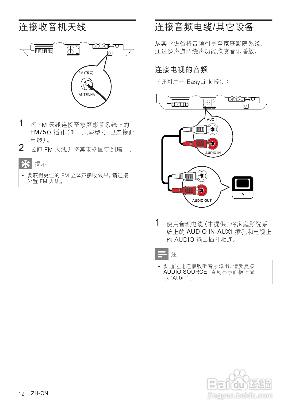 飞利浦HTS7540/93家庭影院使用说明书:[1]