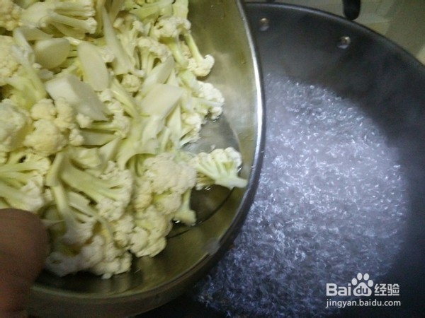 炒花菜的制作方法