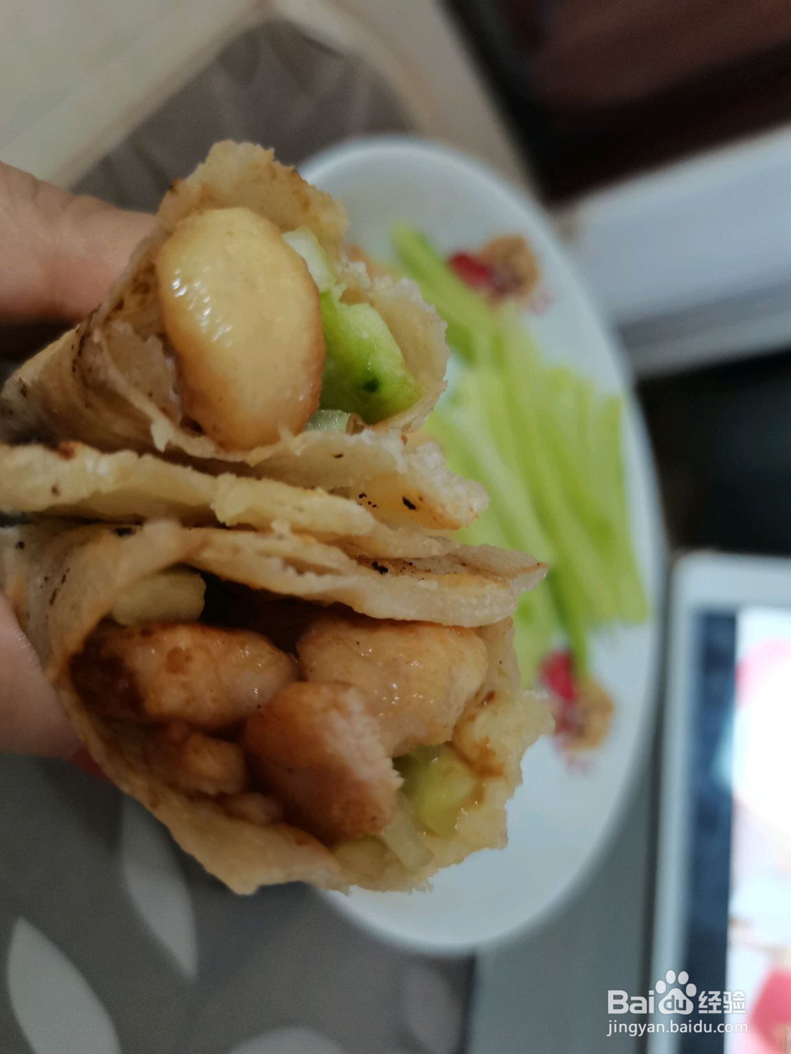 减脂期快手菜鸡柳卷饼的做法