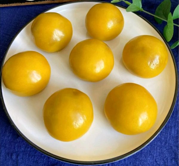 南瓜糯米紫薯球