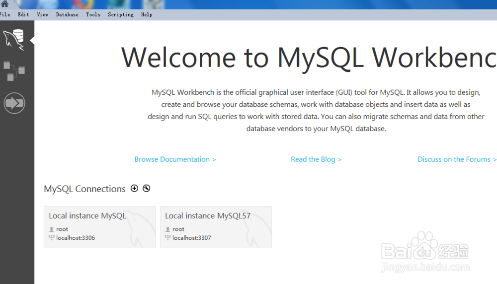 Win MySQL 学习教程 之 打开Workbench的俩方式