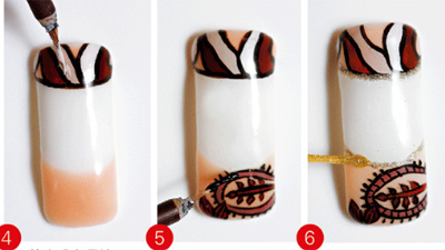 教你复古美甲款式