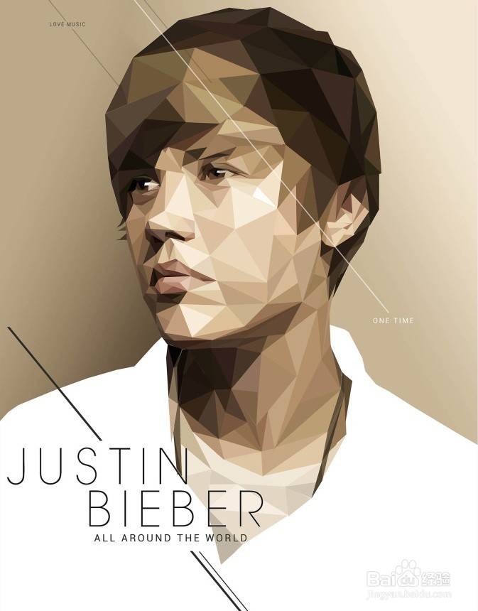 PS如何快速制作立体感极强的多边形人像