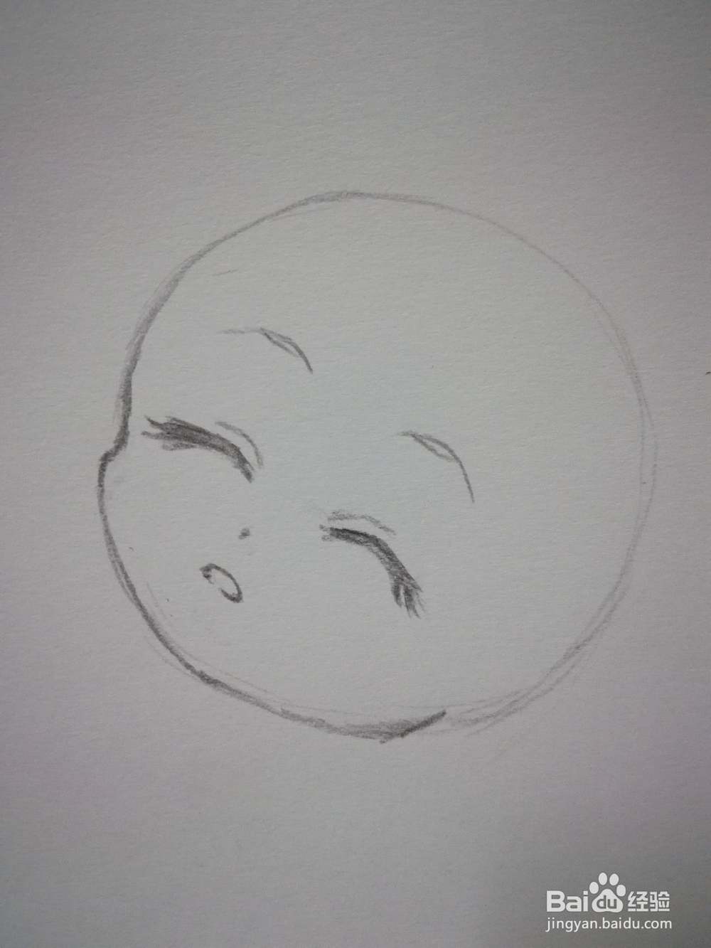 Q版动漫人物头部和五官线稿手绘教程