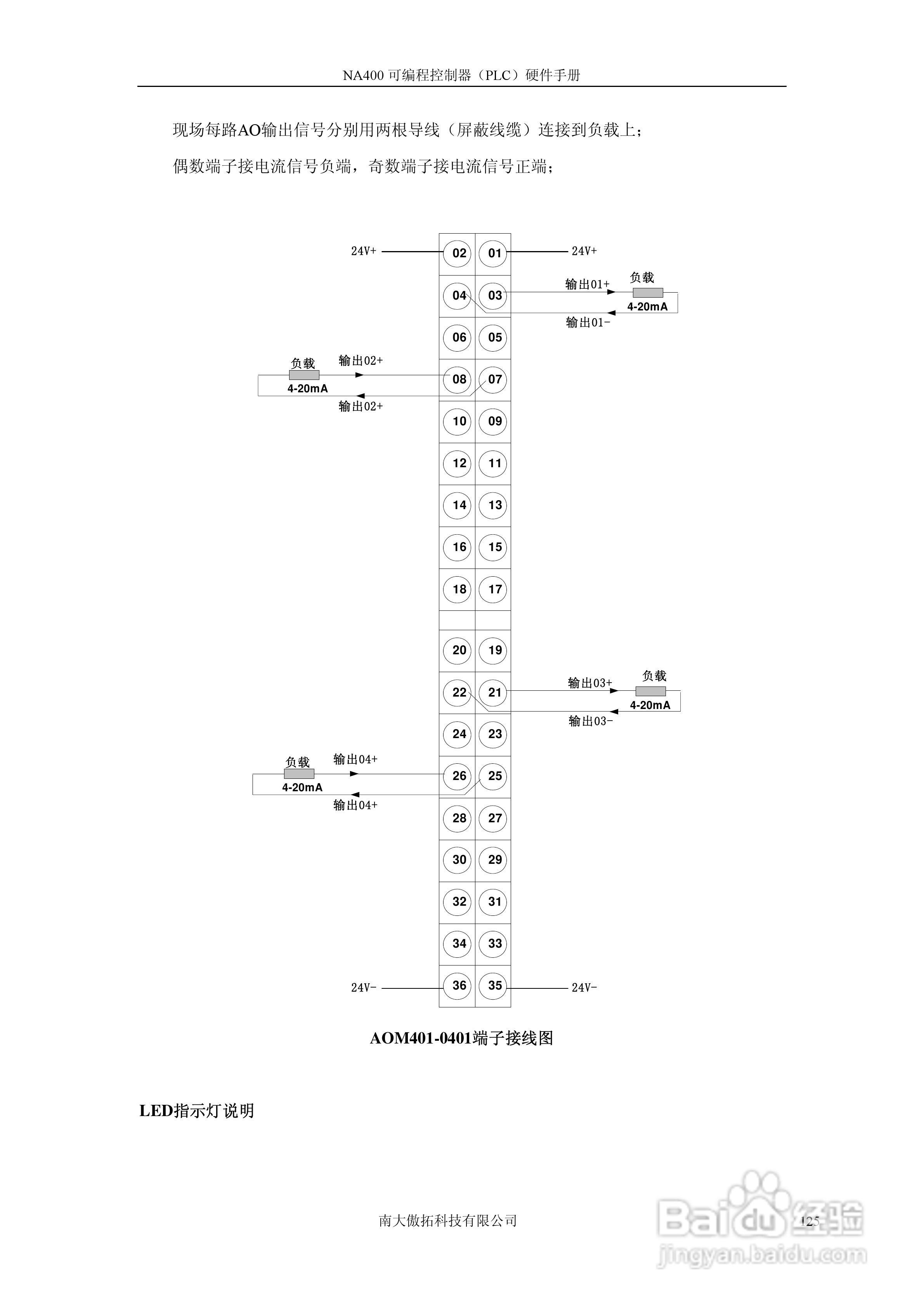 傲拓NA400可编程控制器硬件手册V1.8:[13]