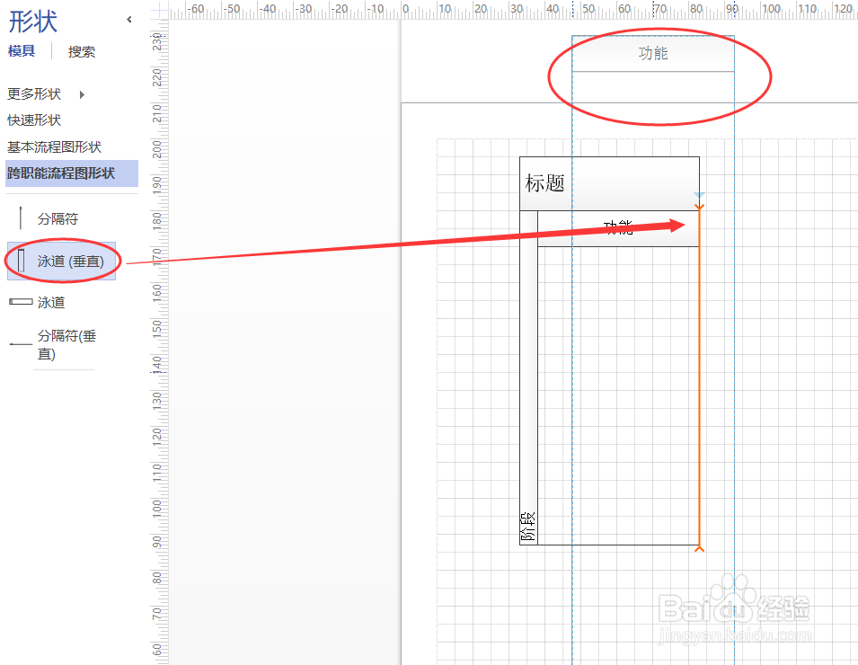 在Visio中使用泳道画跨职能流程图的方法