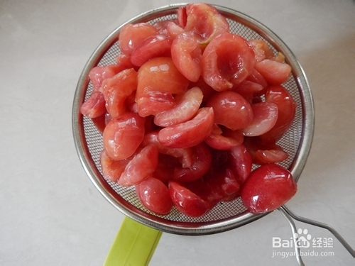 如何制做樱桃果馅