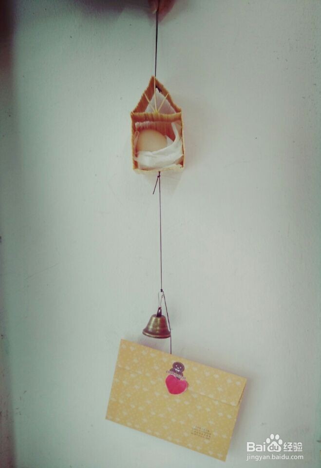 自制牙签小风铃