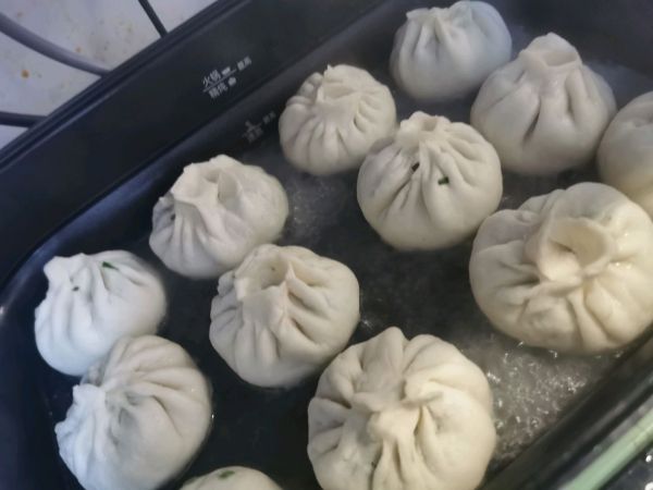 韭菜鸡蛋馅水煎包