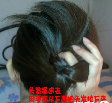 半分钟搞定韩式马尾发型