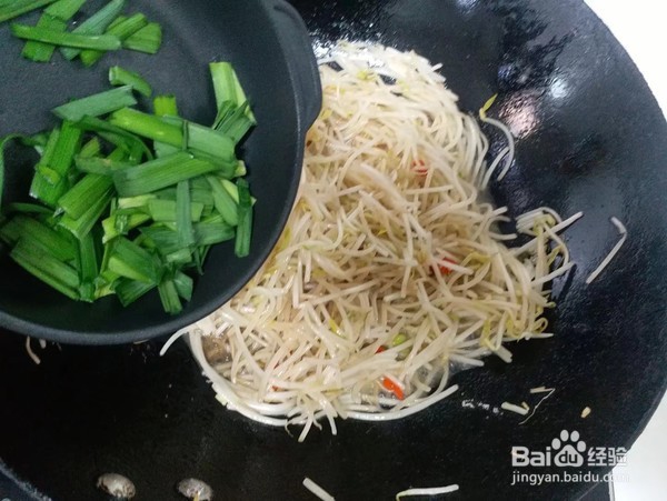爆炒酸辣绿豆芽