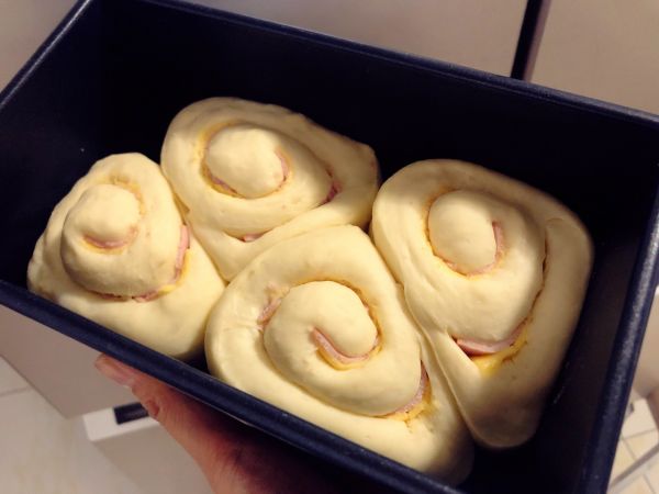 香葱芝士火腿吐司面包