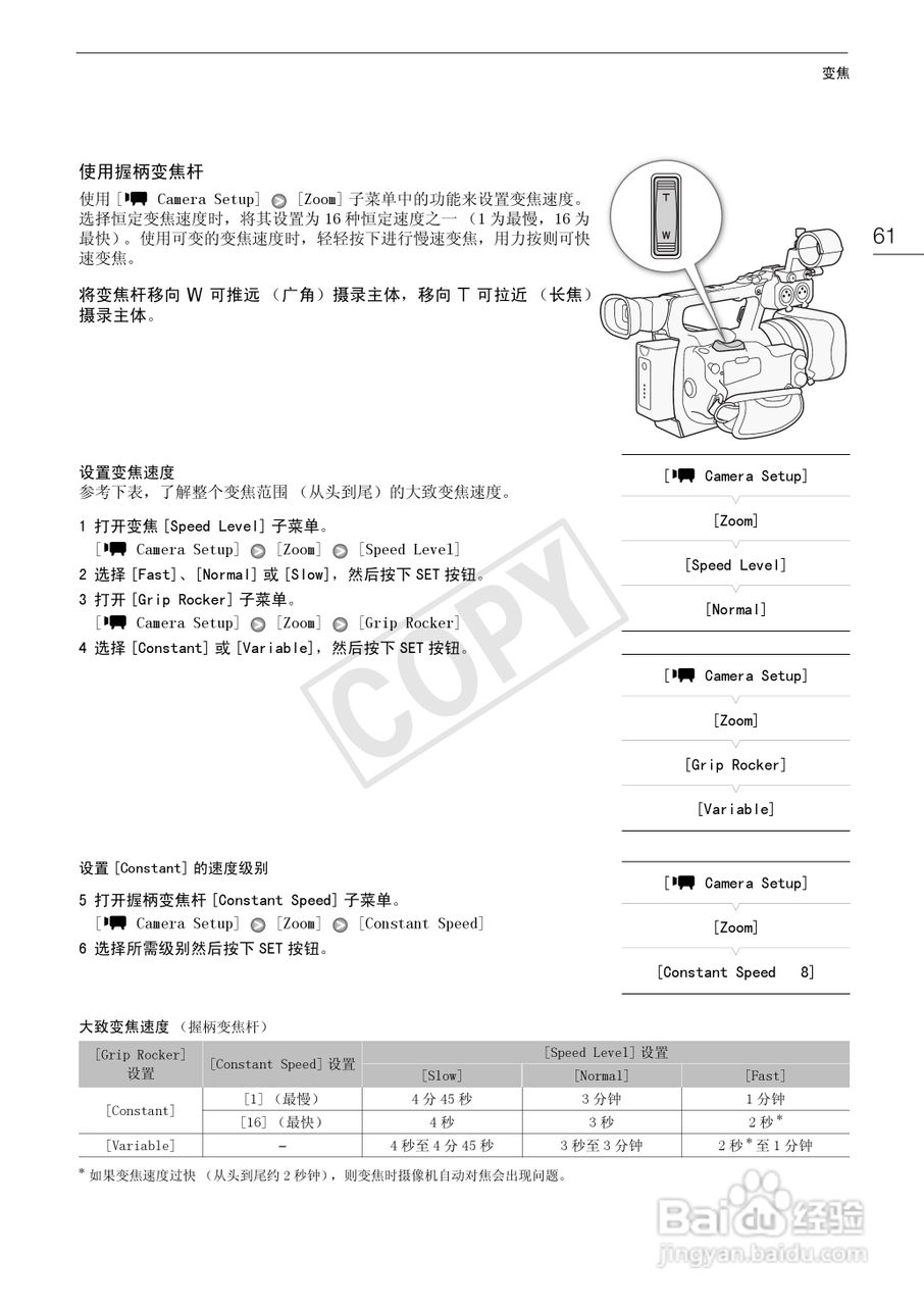 佳能XF100数码摄像机使用说明书:[7]