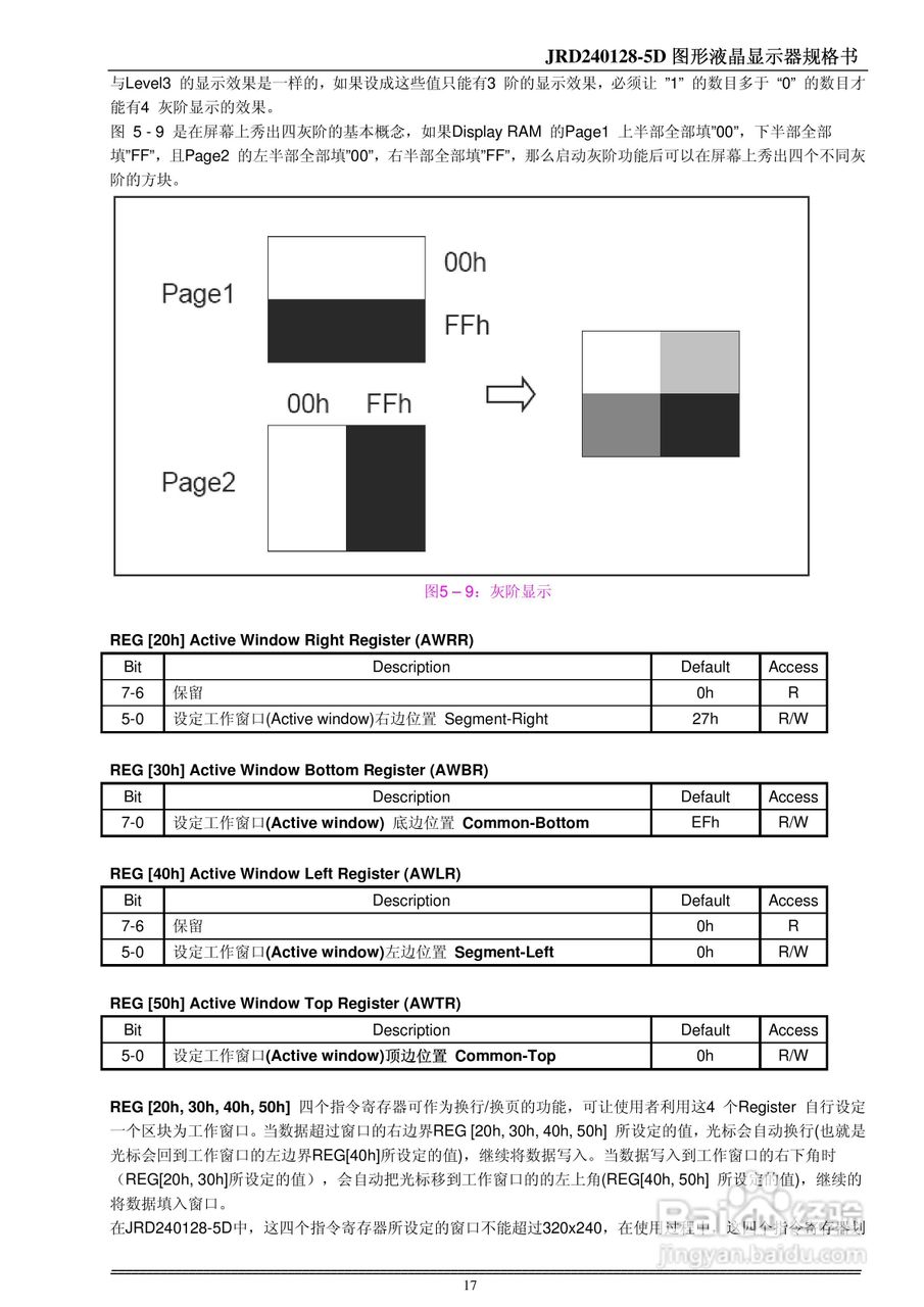 液晶显示模块JRD240128-5D系列使用手册:[2]