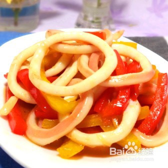 香辣好吃的炒鱿鱼圈的做法
