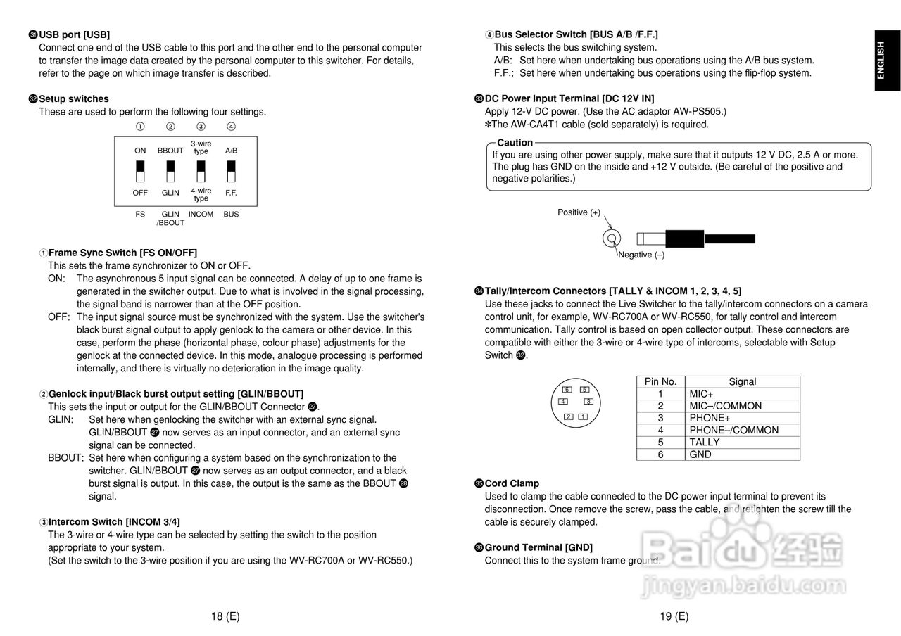 松下 AW-SW350E切换器操作说明书:[2]