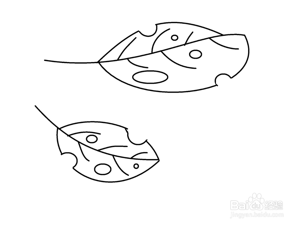 怎样画冬天的落叶