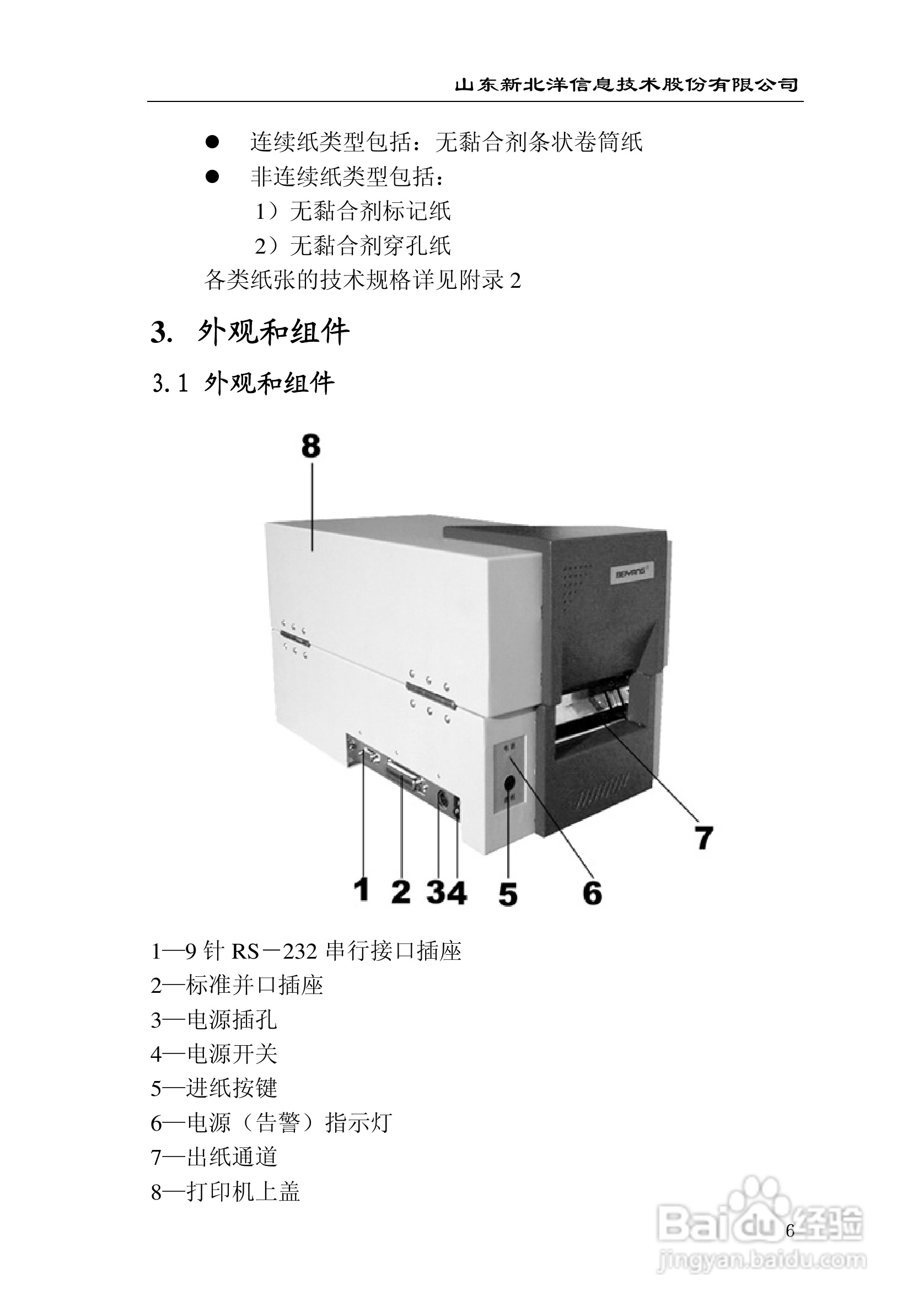 新北洋BTP-1000PT条码/标签打印机用户手册:[1]