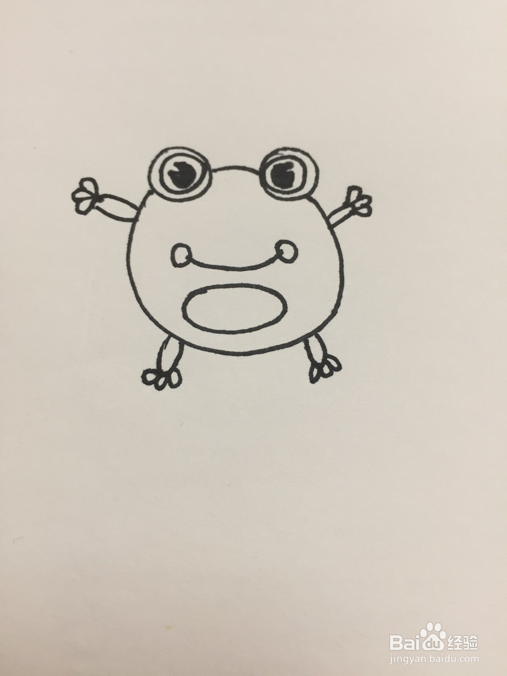 青蛙的画法简单好学