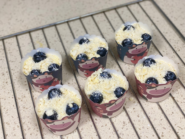 0卡甜品蓝莓玛芬蛋糕