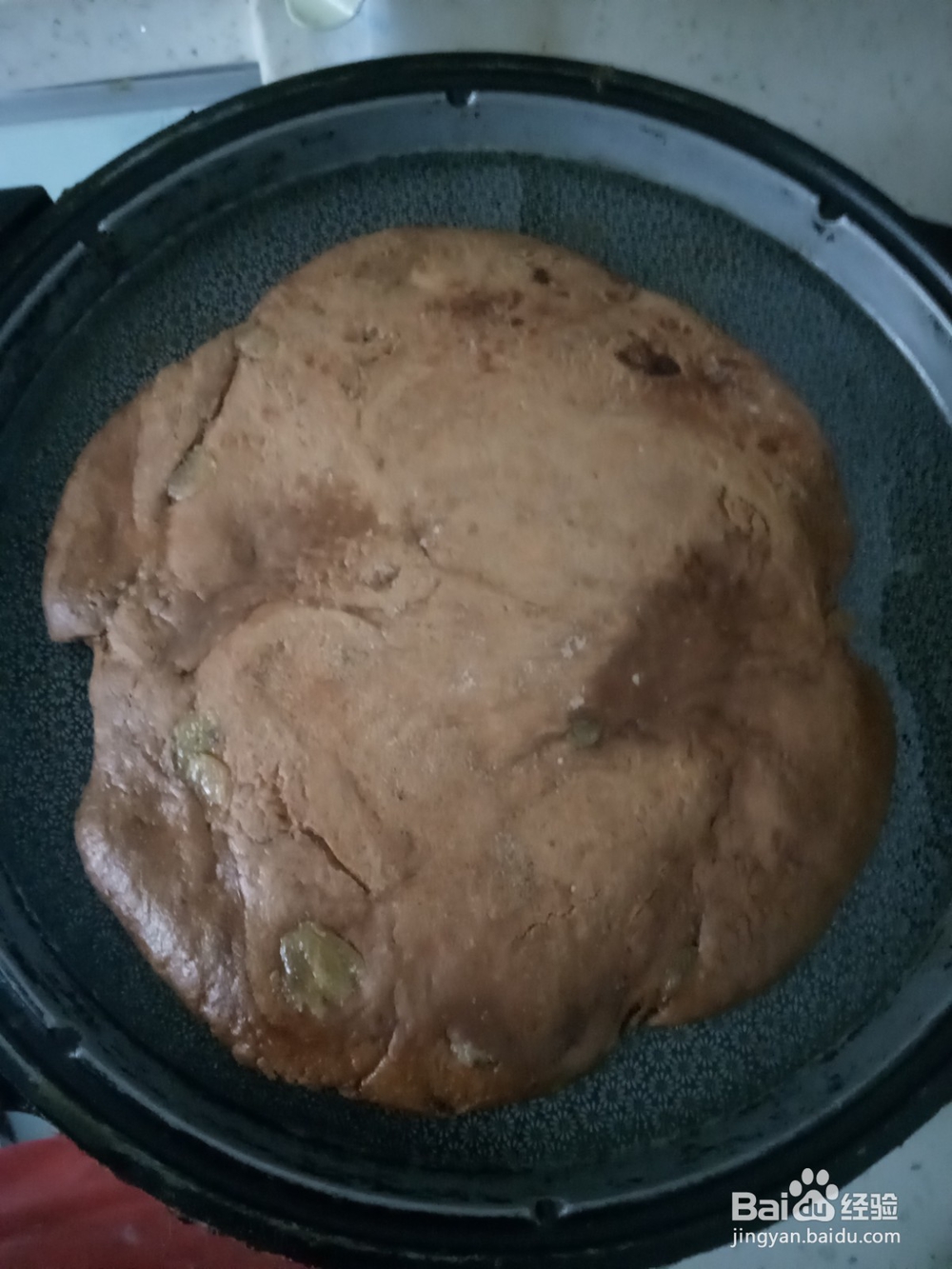 红糖葡萄干发面饼