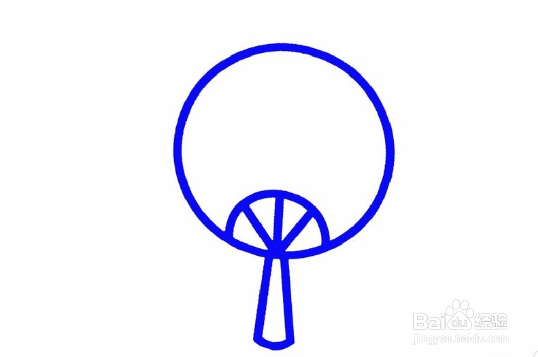 简笔画扇子怎么画?