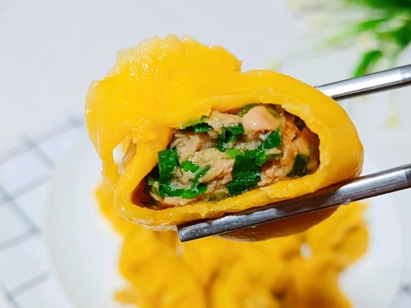 黄花鱼五花肉韭菜水饺