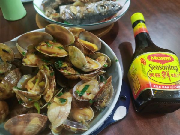 快手蒜香炒花甲