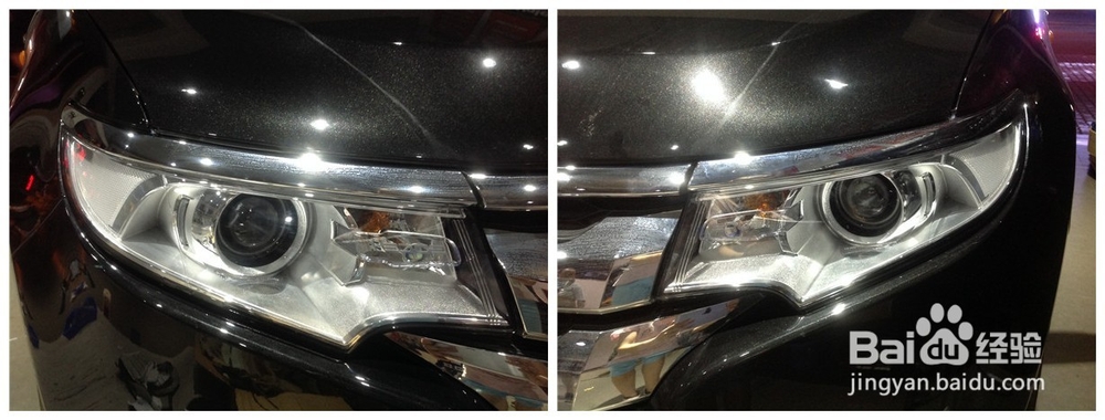 前沿车改福特锐界大灯升级海拉五双光透镜氙气灯