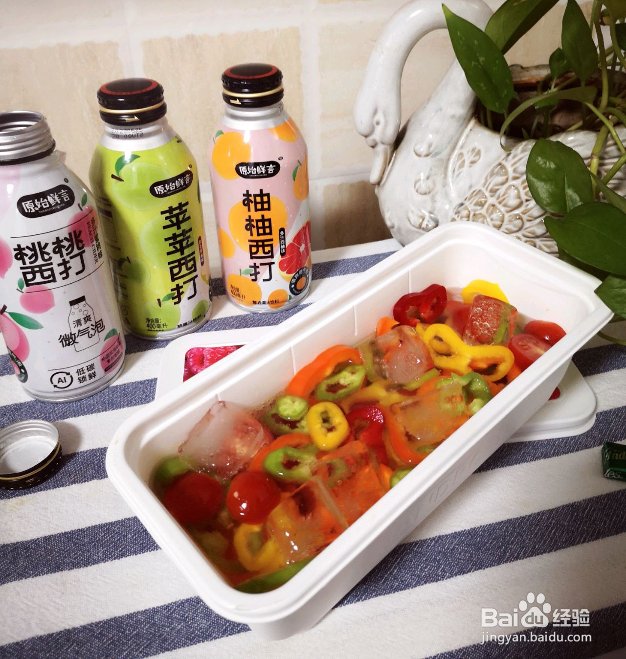 冰凉多巴胺桃桃西打凉菜的做法