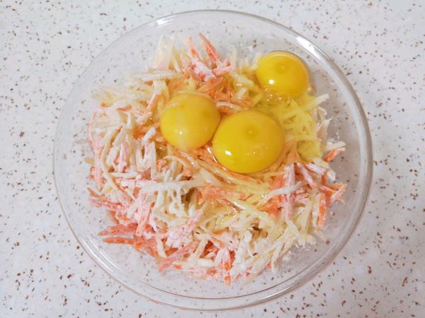 焦香土豆丝鸡蛋饼