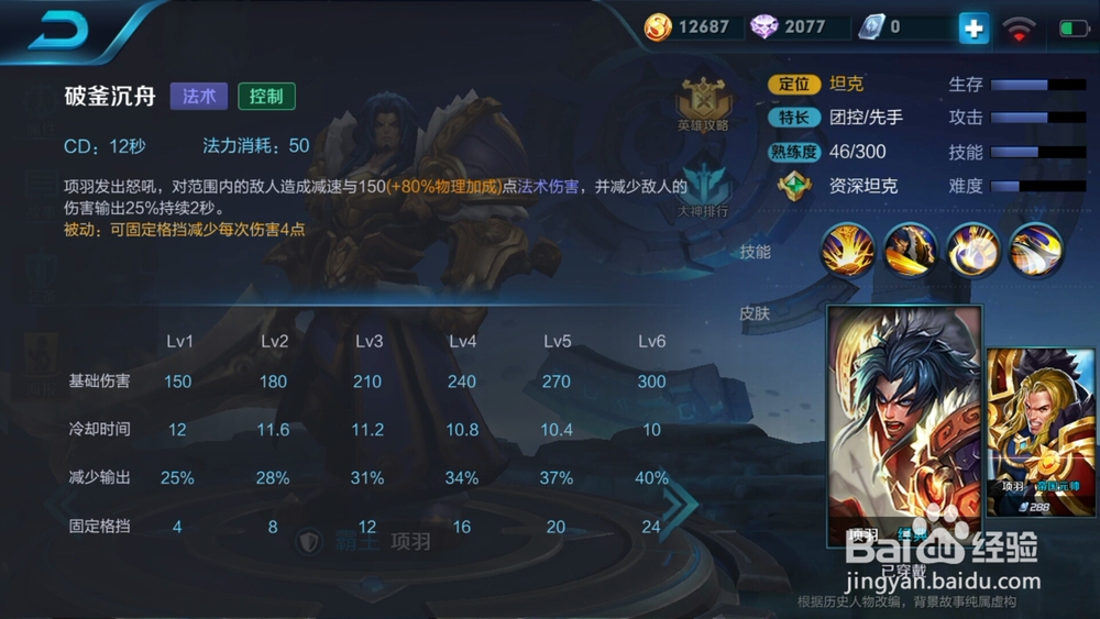 #王者荣耀#霸王项羽，专业肉坦攻略