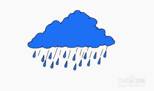 9快速设计下雨的云朵简图模型