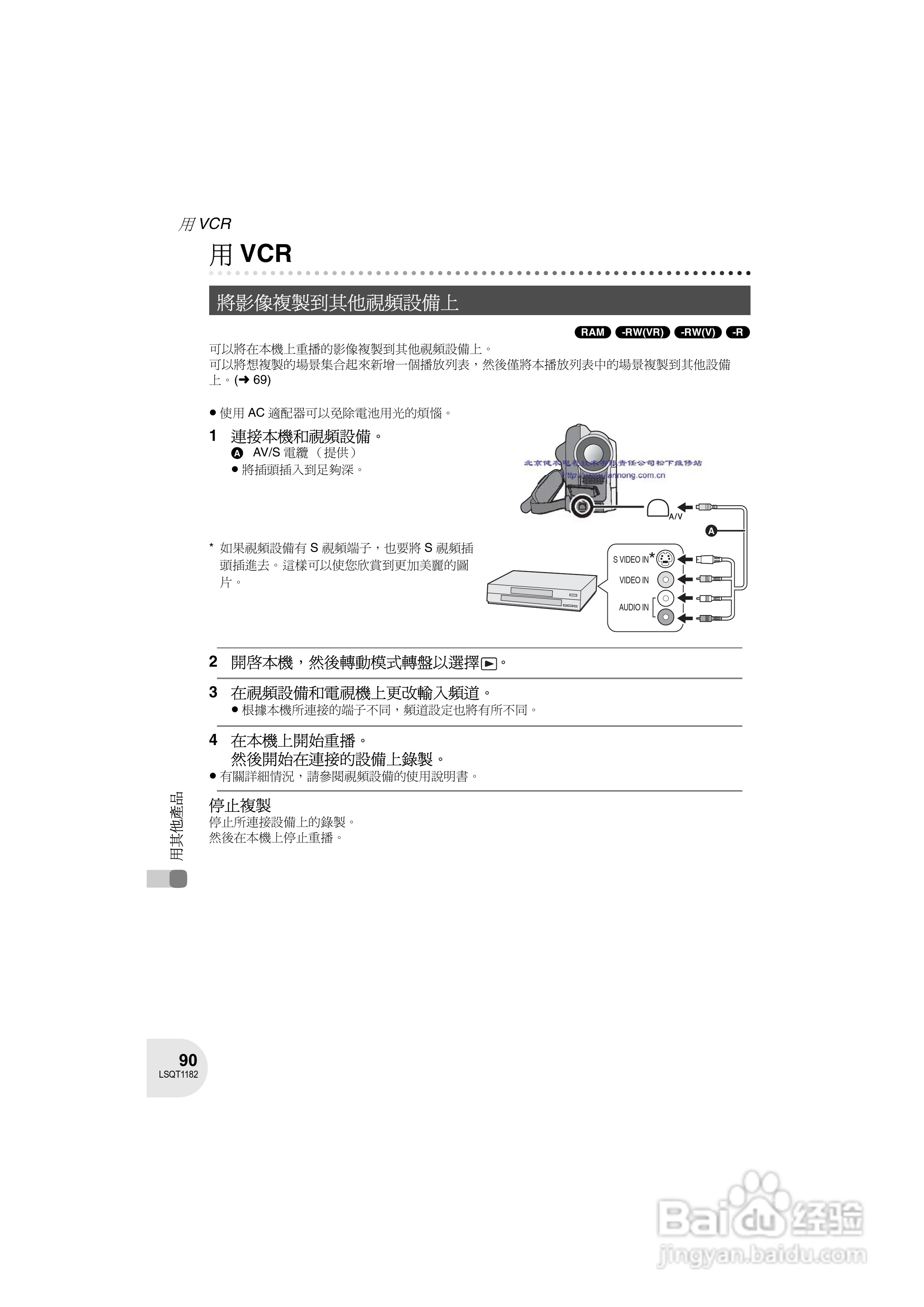 Panasonic VDR-D160GC DVD数码摄像机使用说明书:[9]