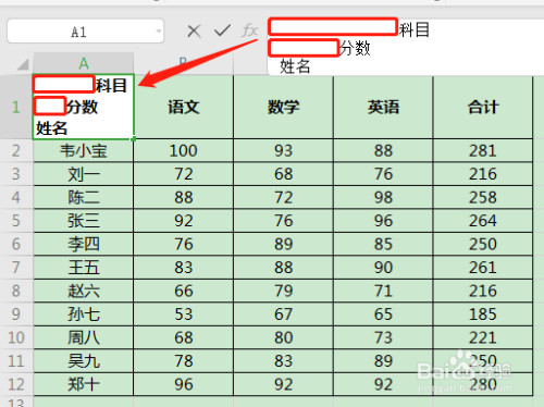 Excel如何快速制作多斜线表头？