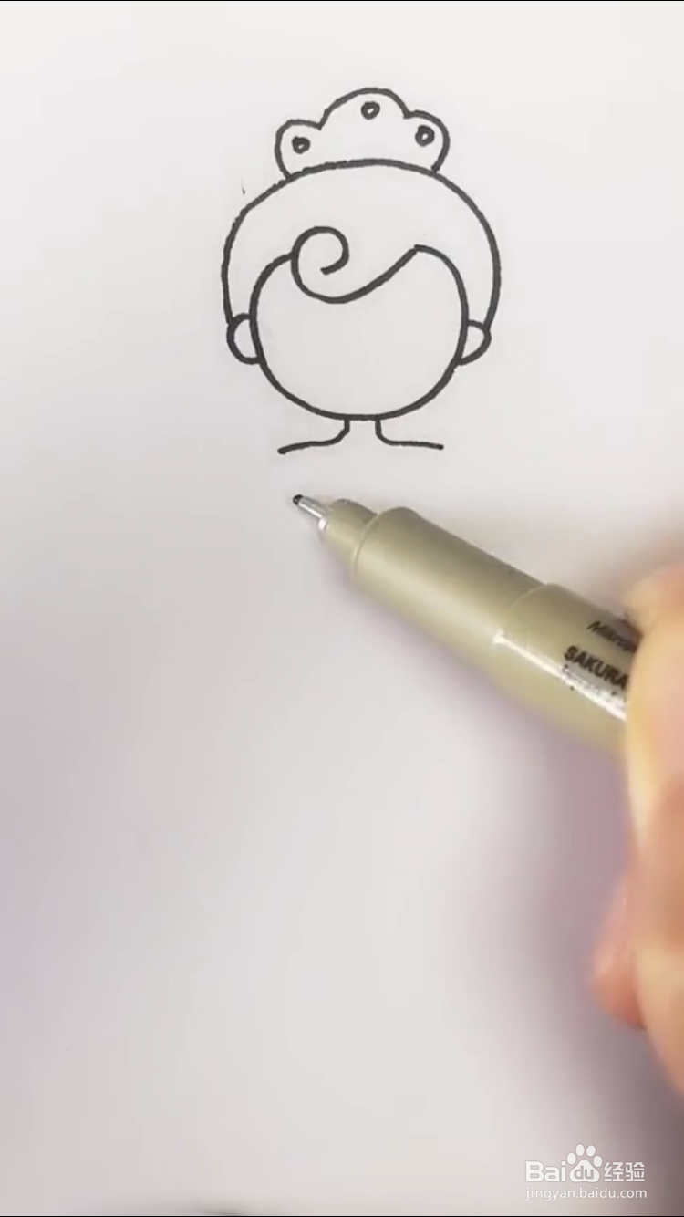 公主的简笔画如何画？