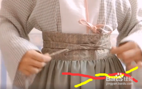 汉服带子怎么系？