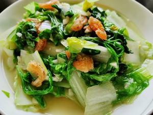 虾仁奶白菜的做法