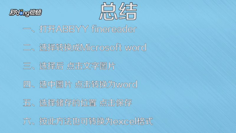 如何将扫描图片转化为word或者excel文字
