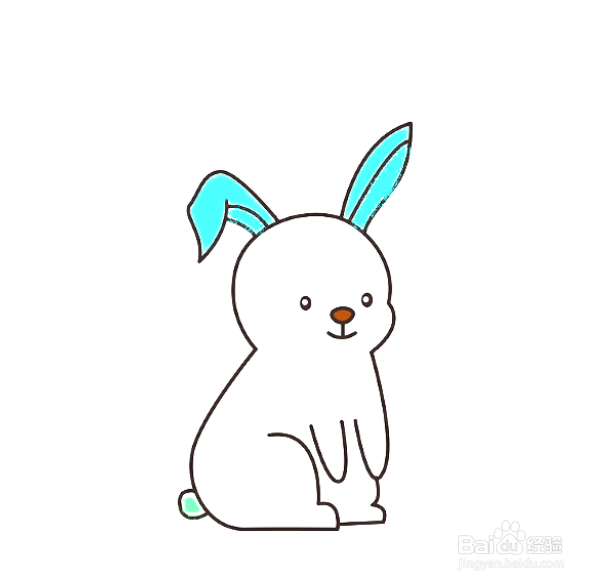 如何画手卡通兔子的简笔画？